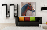 Modern Abstract Oil Painting Animal Hand Painted Canvas Oil Paintings Horse on Canvas Wall Art