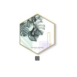Nordic Hexagon Green Plant Canvas Painting HD Cactus Pineapple Wall Pictures Poster Wall Art