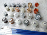 Picture by Numbers on Canvas Mountain and River Scenery Coloring Kit Painting by Numbers With Acrylic Posters
