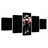 Canvas Wall Art Pictures 5 Pieces Animal Wolf HD Printed Poster Painting