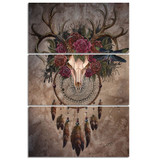 Mystery Skull Dreamcatcher by Sunima-MysteryArt HD Print 3 Piece Canvas Art Deer Skull For Living Room Decoration