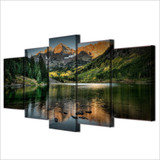 Modular Canvas HD Prints Wall Art 5 Panels Natural Scenery Paintings Artistic Pictures For Living Room