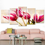 Wall Art Painting 5 Panel Flower Modern Modular Posters And Prints Canvas Picture