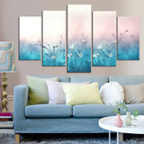 HD Printed Canvas Painting Wall Art Modular 5 Panel Flower Landscape Poster Modern  Pictures