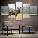 HD Printed Picture Wall Art Painting 5 Pieces Woods Animal Deer Modern Landscape Canvas Posters