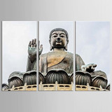 Modern Painting Wall Art Modular HD Printed Canvas 3 Panel Figure Of Buddha Pictures Poster