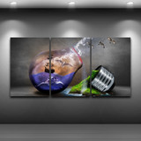 Canvas Wall Art Pictures 3 Pieces Abstract Bulb Landscape HD Printed Poster Painting