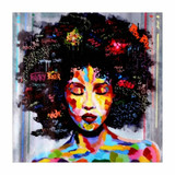 Poster Wall Art Abstract Modern African Women Portrait Canvas Oil Painting On Canvas Graffiti Street