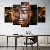 Wall Art Poster Canvas 5 Panel Religion Culture Buddha Modern HD Printed Pictures Painting