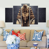 Pictures Canvas Wall Art Decor Painting Egyptian 5 Pieces Pharaoh Poster Portrait HD Printed Photo