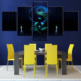 HD Canvas Wall Art Poster 5 Panel Buddha Modern Printed Pictures Painting