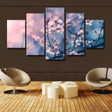 Wall Art Poster 5 Panel Flower Canvas HD Print Painting Modular Pictures