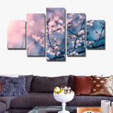 Wall Art Poster 5 Panel Flower Canvas HD Print Painting Modular Pictures
