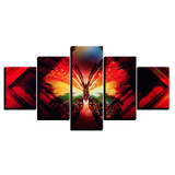 Printed Modular Art HD Pictures Canvas 5 Panel Butterfly Wall Poster Cuadros Painting