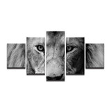 Mordern Canvas Painting Art Poster Wall Oil Picture 5 Pieces Animal Home Decor Print On Canvas