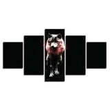 Home Wall Art Decor Canvas Modular Pictures HD Prints Abstract Paintings 5 Pieces Animal Wolf Posters