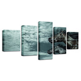 Canvas Paintings Wall Art 5 Pieces Animals Horses Pictures For Living Room HD Prints Sturdy Steeds Posters