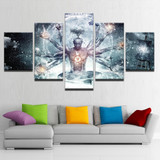 Modern Canvas HD Prints Pictures Wall Art 5 Pieces Buddha Art Yoga Painting Tree Abstract Meditation Poster