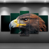 Wall Canvas Art Painting Poster 5 Panel Pictures Animal Eagle Modern HD Printed Photo