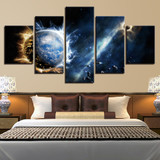 Canvas Wall Art Paintings 5 Pieces Earth Landscape Pictures HD Prints Universe Planet Posters