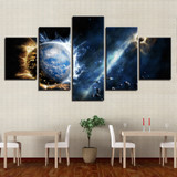 Canvas Wall Art Paintings 5 Pieces Earth Landscape Pictures HD Prints Universe Planet Posters