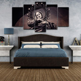 Modern Wall Art Canvas Pictures Posters 5 Pieces Virgin Mary Painting Home Decor HD Printed Photo
