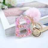 Glittler Letter Keychain