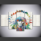 Abstract America Native Indian Painting Canvas Wall Art Picture Home Decor Living Room Canvas Print Modern Painting