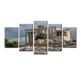 Modular Pictures Canvas HD Printed Wall Art Posters 5 Pieces Home Decor Ruins Landscape Retro Building Paintings