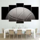 Wall Art Pictures Modern HD Prints Photo 5 Pieces Gym Poster Sports Gray Volleyball Canvas Painting