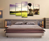 HD Printed Canvas Painting Home Decor Modular Pictures 5 Panels Golf Brassie Landscape Wall Art Posters