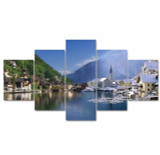 5 Panel Wall Art Austria Landscape Pictures Prints on Canvas 5 piece/set