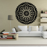 Vinyl Mandala Flower Wall Stickers Decoration Meditation Yoga Wall Art Decal Mendhi Lotus Flower