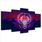 HD Printed 5 Piece Canvas Art Abstract Owl Painting Modular Psychedelic