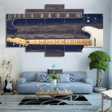 HD Printed 5 Piece Canvas Art Guitar Music Painting Vintage Wall Pictures