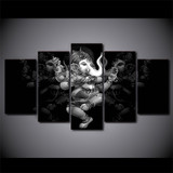 HD Printed 5 Piece Canvas Art Hindu God Ganesha Elephant Painting Wall Pictures HD Printed 5 Piece Canvas Art Hindu God Ganesha Elephant Painting Wall Pictures