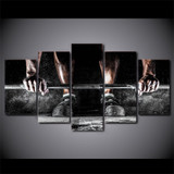 Canvas Paintings Printed 5 Pieces Weightlifting Sports Wall Art Canvas Pictures