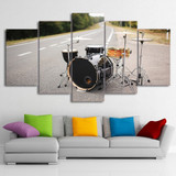 HD Printed 5 Piece Canvas Art Music Drum Painting Street Singing Wall Pictures Modular Painting