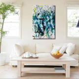 Blue Color Oil Painting Wall Painting Canvas Art Picture On Canvas