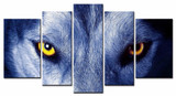 5 Piece Canvas Animal Wolf Pictures Print Oil Wall Paintings Modern Painting On Art Modular Picture