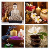 4 Piece Canvas Art Printed Buddha Painting Picture Buddha Paintings Wall Canvas Pictures