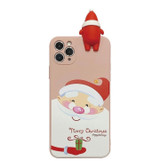 Cute 3D Cartoon Christmas Santa Reindeer Tree Phone Case For iPhone