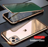 Upgraded Two Side Tempered Glass Magnetic Adsorption Phone Case for iPhone