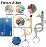 No Touch Door Opener Tools With Keychain Pendant