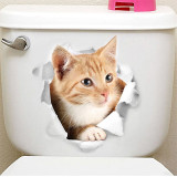 Animal Toilet Stickers Home Decoration Diy Cartoon Wall Art Decals