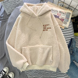 Winter Warm Cashmere Casual Pullover Hoodies for Women