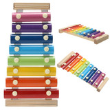 Wooden Frame Style Xylophone Rainbow Musical Toy for Kids