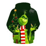 3D Cartoon Animation Print Long Sleeve Hooded Neck Men's Sweatshirt Hoodies