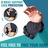 Men Half Finger Hand Palm Protector With Wrist Weight Lifting Gloves