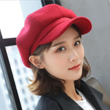 Winter Painter Octagonal Cap Women Casual Beret Hats